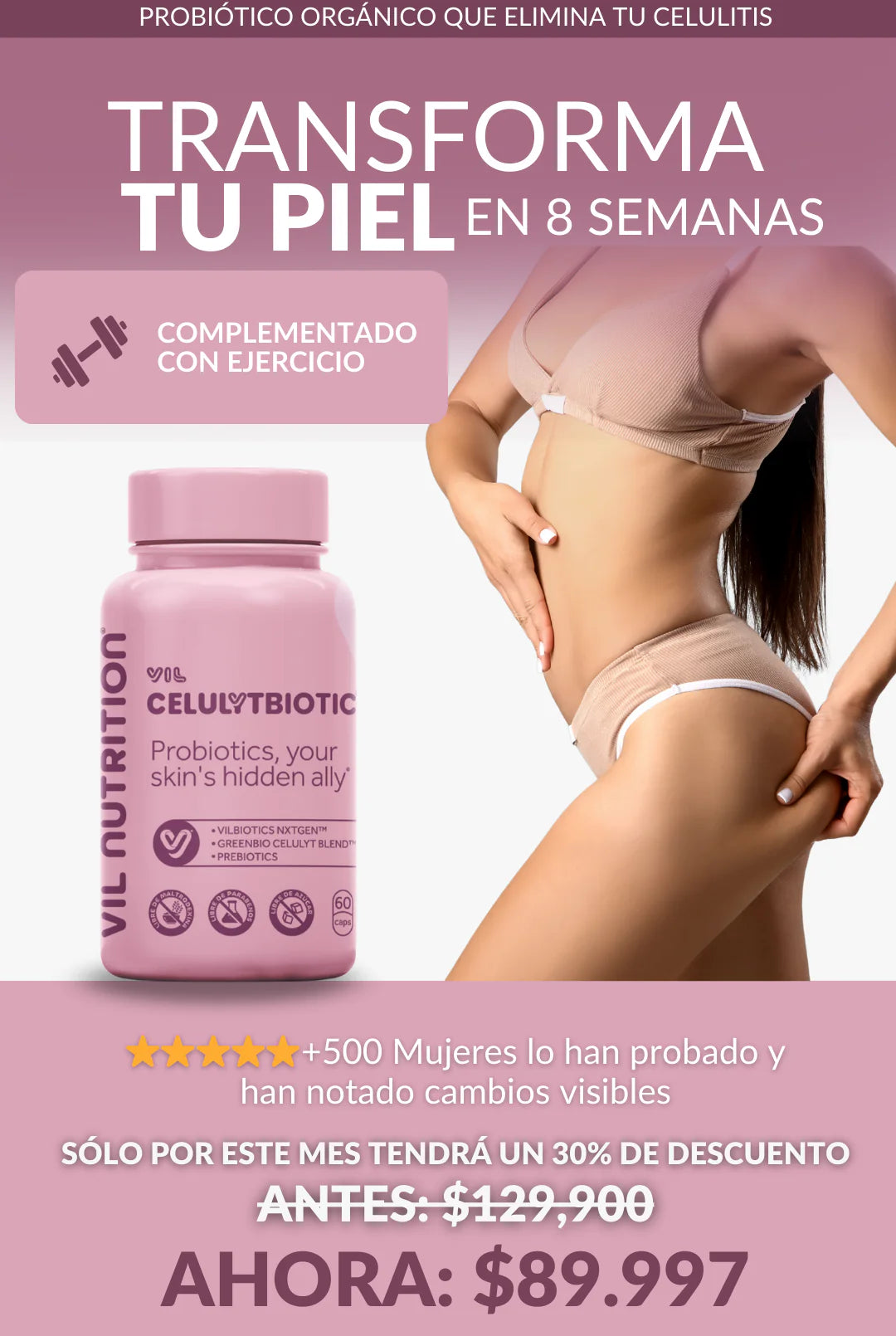 VIL CelulYtBiotic - Tratar celulitis